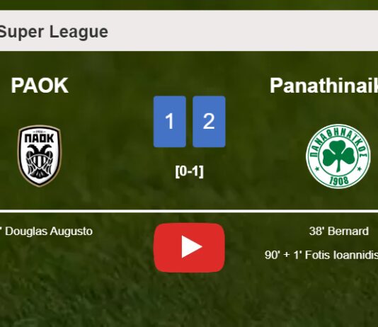 Panathinaikos steals a 2-1 win against PAOK. HIGHLIGHTS