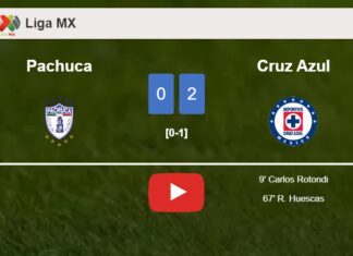Cruz Azul defeats Pachuca 2-0 on Saturday. HIGHLIGHTS