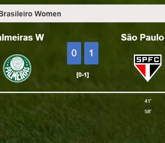 São Paulo W beats Palmeiras W 1-0 with a goal scored by 