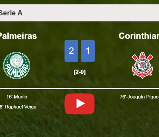 Palmeiras beats Corinthians 2-1. HIGHLIGHTS