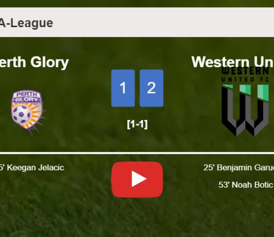 Western United prevails over Perth Glory 2-1. HIGHLIGHTS