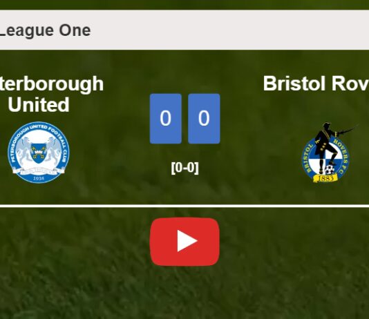 Peterborough United draws 0-0 with Bristol Rovers on Saturday. HIGHLIGHTS
