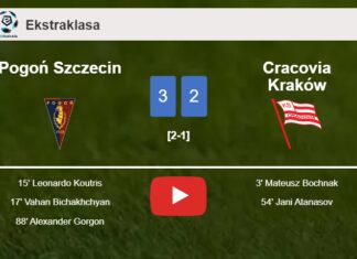 Pogoń Szczecin tops Cracovia Kraków 3-2. HIGHLIGHTS