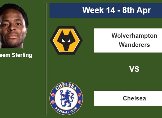 FANTASY PREMIER LEAGUE. Raheem Sterling statistics before facing Wolverhampton Wanderers on Saturday 8th of April for the 14th week.