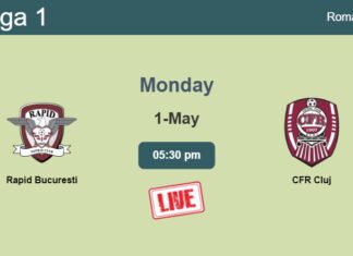 How to watch Rapid Bucuresti vs. CFR Cluj on live stream and at what time