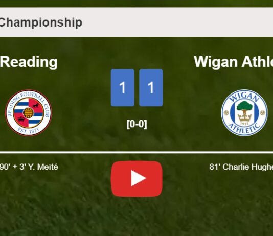 Reading snatches a draw against Wigan Athletic. HIGHLIGHTS