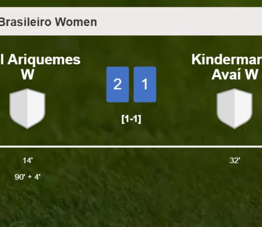Real Ariquemes W steals a 2-1 win against Kindermann-Avaí W