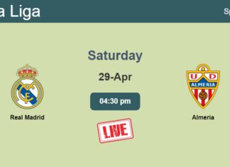 How to watch Real Madrid vs. Almería on live stream and at what time