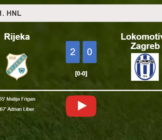 Rijeka conquers Lokomotiva Zagreb 2-0 on Thursday. HIGHLIGHTS