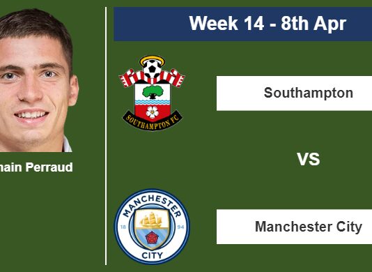 FANTASY PREMIER LEAGUE. Romain Perraud statistics before facing Manchester City on Saturday 8th of April for the 14th week.