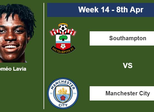 FANTASY PREMIER LEAGUE. Roméo Lavia statistics before facing Manchester City on Saturday 8th of April for the 14th week.