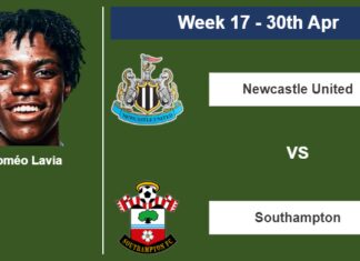 FANTASY PREMIER LEAGUE. Roméo Lavia stats before the match against Newcastle United on Sunday 30th of April for the 17th week.