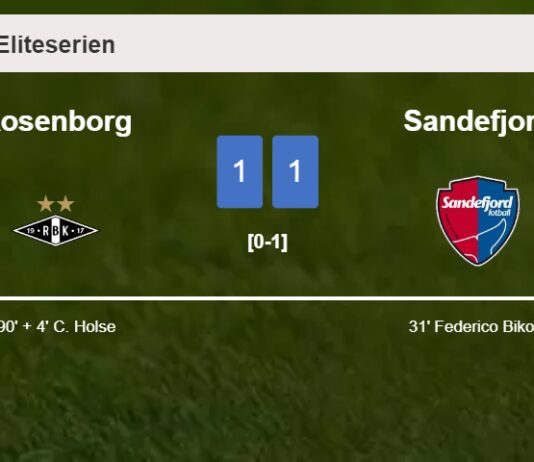 Rosenborg clutches a draw against Sandefjord