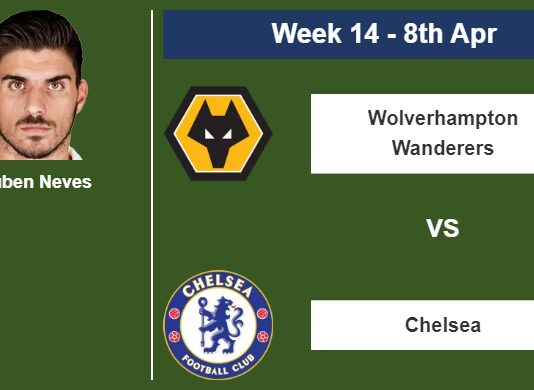 FANTASY PREMIER LEAGUE. Rúben Neves statistics before facing Chelsea on Saturday 8th of April for the 14th week.