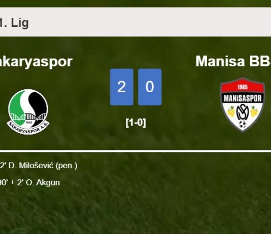Sakaryaspor tops Manisa BBSK 2-0 on Saturday