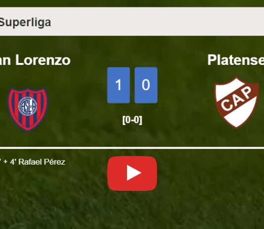 San Lorenzo tops Platense 1-0 with a late goal scored by R. Pérez. HIGHLIGHTS