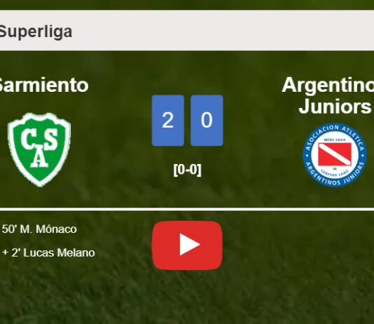 Sarmiento beats Argentinos Juniors 2-0 on Saturday. HIGHLIGHTS