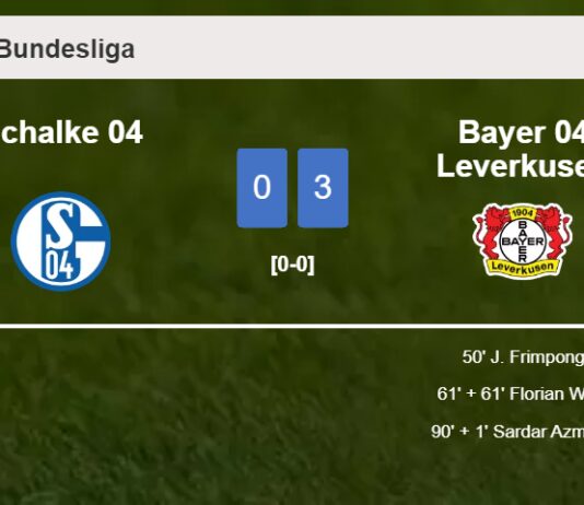 Bayer 04 Leverkusen beats Schalke 04 3-0
