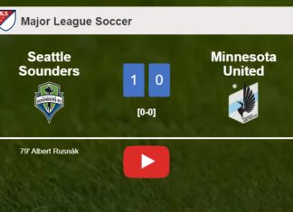 Seattle Sounders beats Minnesota United 1-0 with a goal scored by A. Rusnák. HIGHLIGHTS