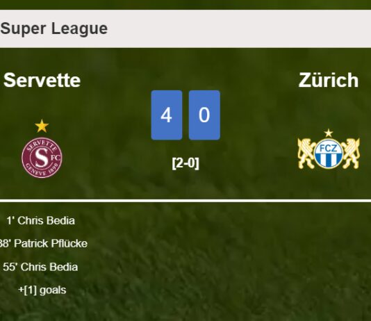 Servette crushes Zürich 4-0 
