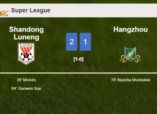 Shandong Luneng beats Hangzhou 2-1