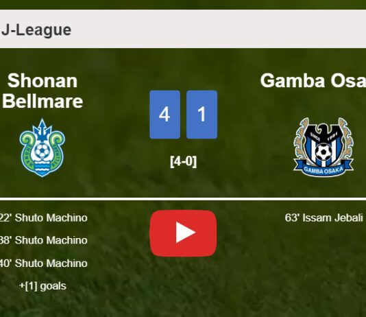 Shonan Bellmare wipes out Gamba Osaka 4-1 with a superb performance. HIGHLIGHTS