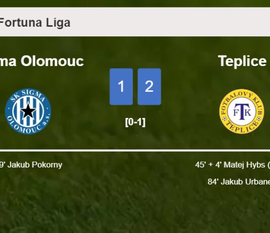 Teplice tops Sigma Olomouc 2-1
