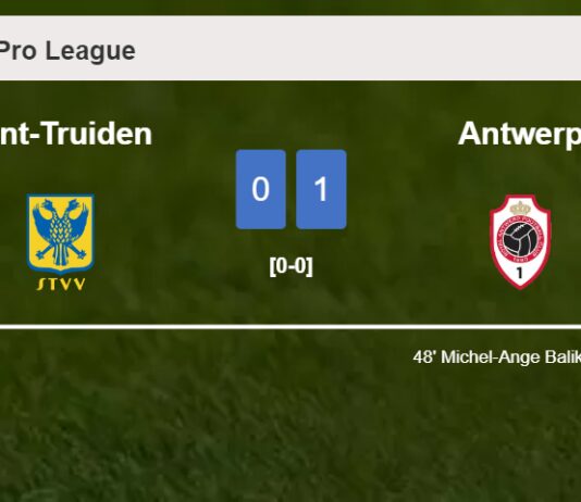 Antwerp prevails over Sint-Truiden 1-0 with a goal scored by M. Balikwisha