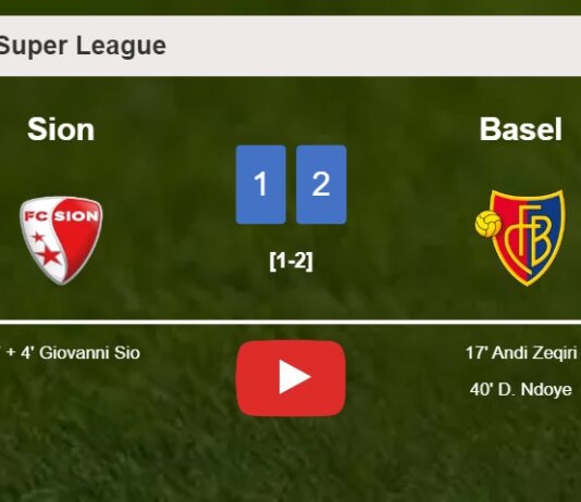 Basel prevails over Sion 2-1. HIGHLIGHTS