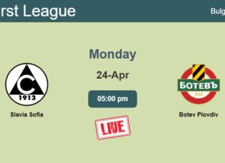 How to watch Slavia Sofia vs. Botev Plovdiv on live stream and at what time