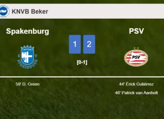 PSV overcomes Spakenburg 2-1