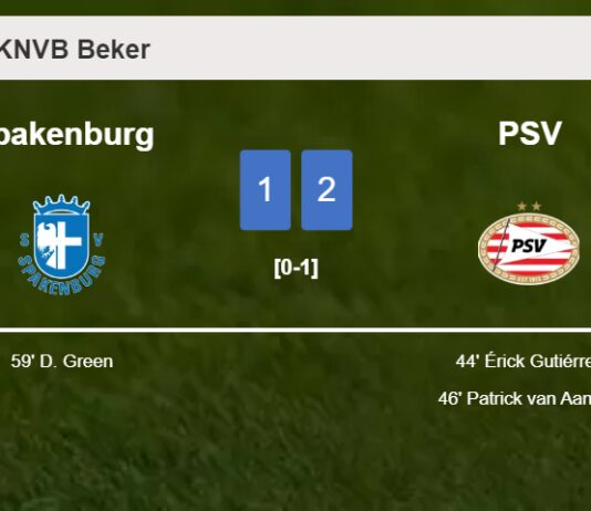 PSV overcomes Spakenburg 2-1