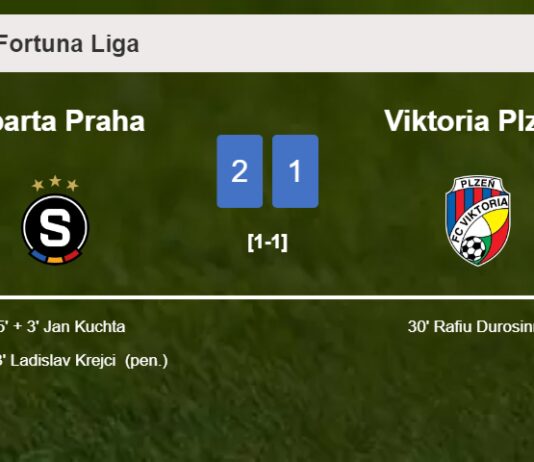 Sparta Praha recovers a 0-1 deficit to top Viktoria Plzeň 2-1