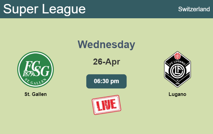 How to watch St. Gallen vs. Lugano on live stream and at what time