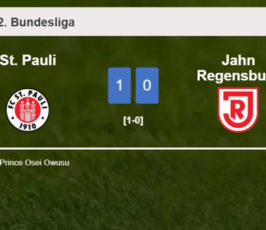 St. Pauli tops Jahn Regensburg 1-0 with a late and unfortunate own goal from P. Osei