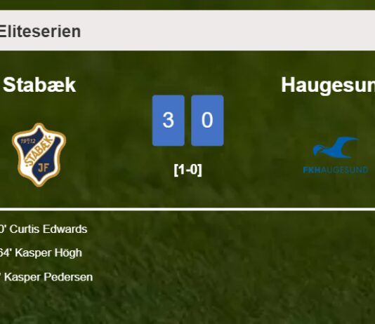 Stabæk defeats Haugesund 3-0