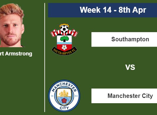 FANTASY PREMIER LEAGUE. Stuart Armstrong statistics before facing Manchester City on Saturday 8th of April for the 14th week.