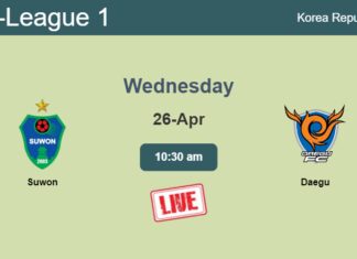 How to watch Suwon vs. Daegu on live stream and at what time