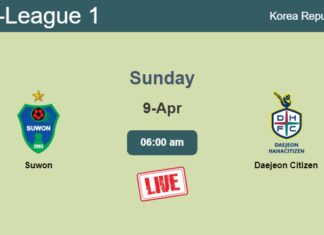 How to watch Suwon vs. Daejeon Citizen on live stream and at what time