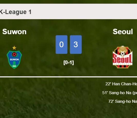 Seoul defeats Suwon 3-0