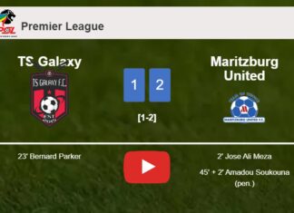 Maritzburg United tops TS Galaxy 2-1. HIGHLIGHTS