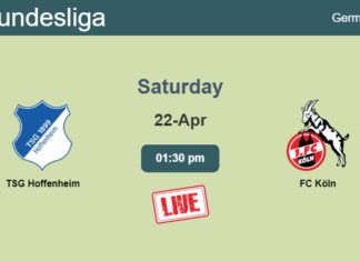 How to watch TSG Hoffenheim vs. FC Köln on live stream and at what time