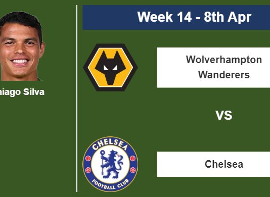 FANTASY PREMIER LEAGUE. Thiago Silva statistics before facing Wolverhampton Wanderers on Saturday 8th of April for the 14th week.