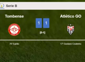 Tombense and Atlético GO draw 1-1 on Saturday