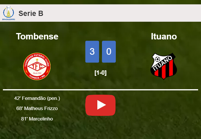 Tombense conquers Ituano 3-0. HIGHLIGHTS
