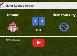 Toronto tops New York City 1-0 with a goal scored by C. Sapong. HIGHLIGHTS