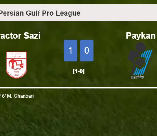 Tractor Sazi overcomes Paykan 1-0 with a goal scored by M. Ghanbari