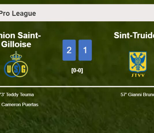 Union Saint-Gilloise recovers a 0-1 deficit to conquer Sint-Truiden 2-1