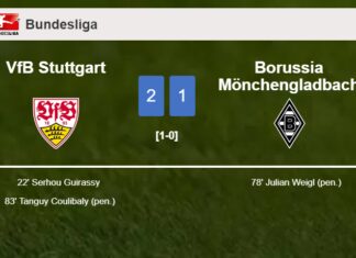 VfB Stuttgart overcomes Borussia Mönchengladbach 2-1