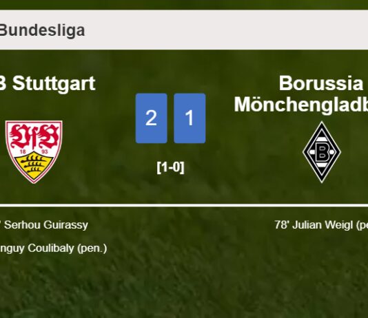 VfB Stuttgart overcomes Borussia Mönchengladbach 2-1